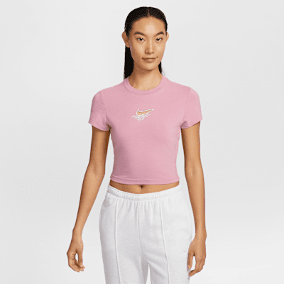 Nike Sportswear Chill Knit Women's Slim Cropped T-Shirt. Nike ID